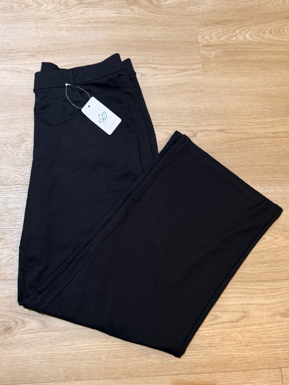 Yogiplace Women’s Straight Leg Dress Pants Pockets Black Stretch XXL Business